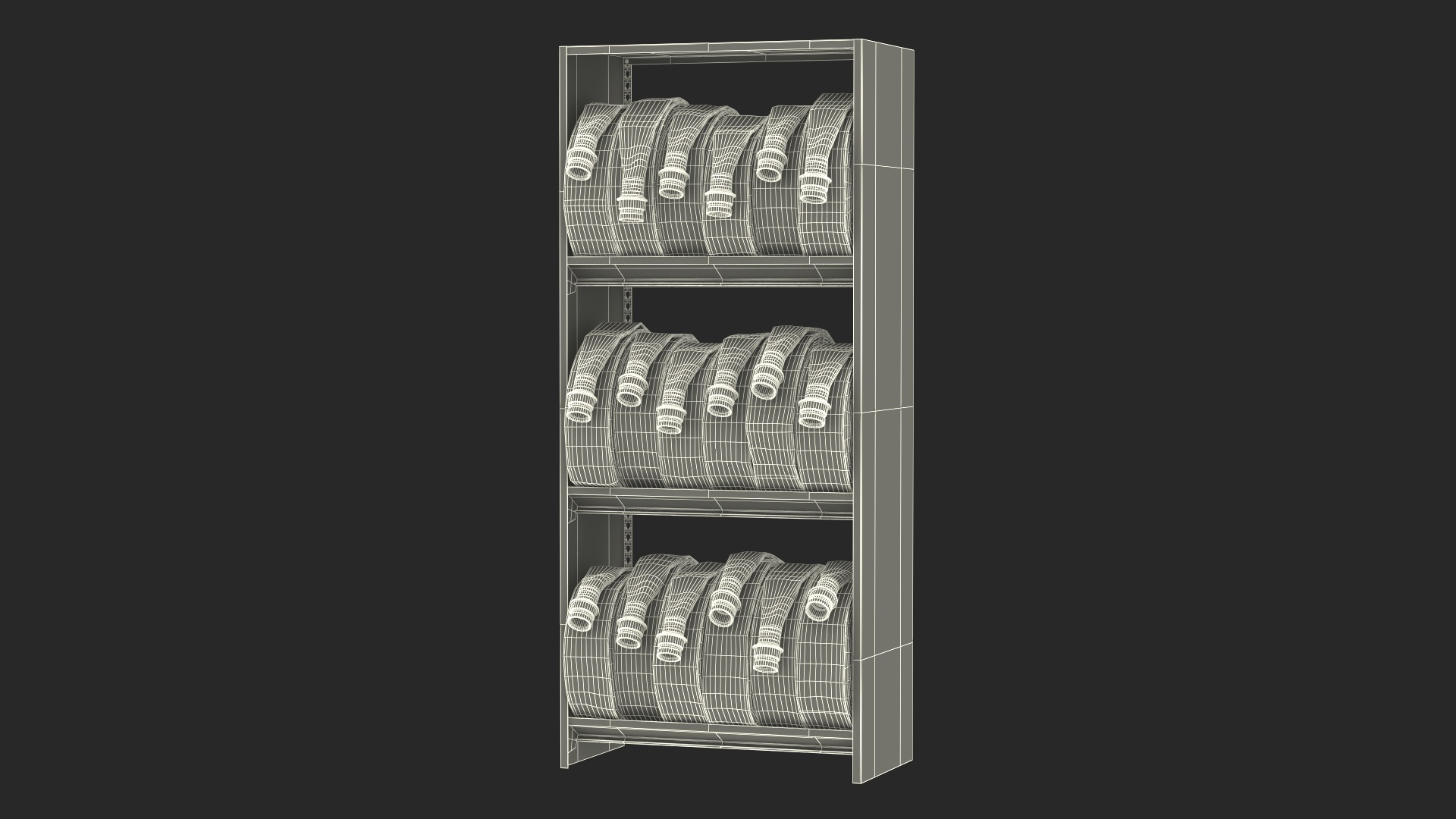 Fire Hose Storage Rack Model - TurboSquid 2387172