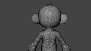 3D model Cartoon Monkey Characterhighpoly