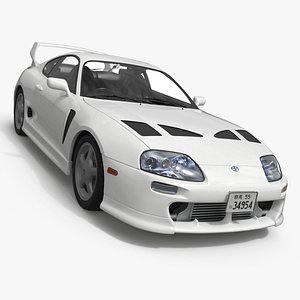 Toyota Supra 3000GT TRD Vented Hood Edition White 3D