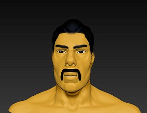 cartoon man caracter head