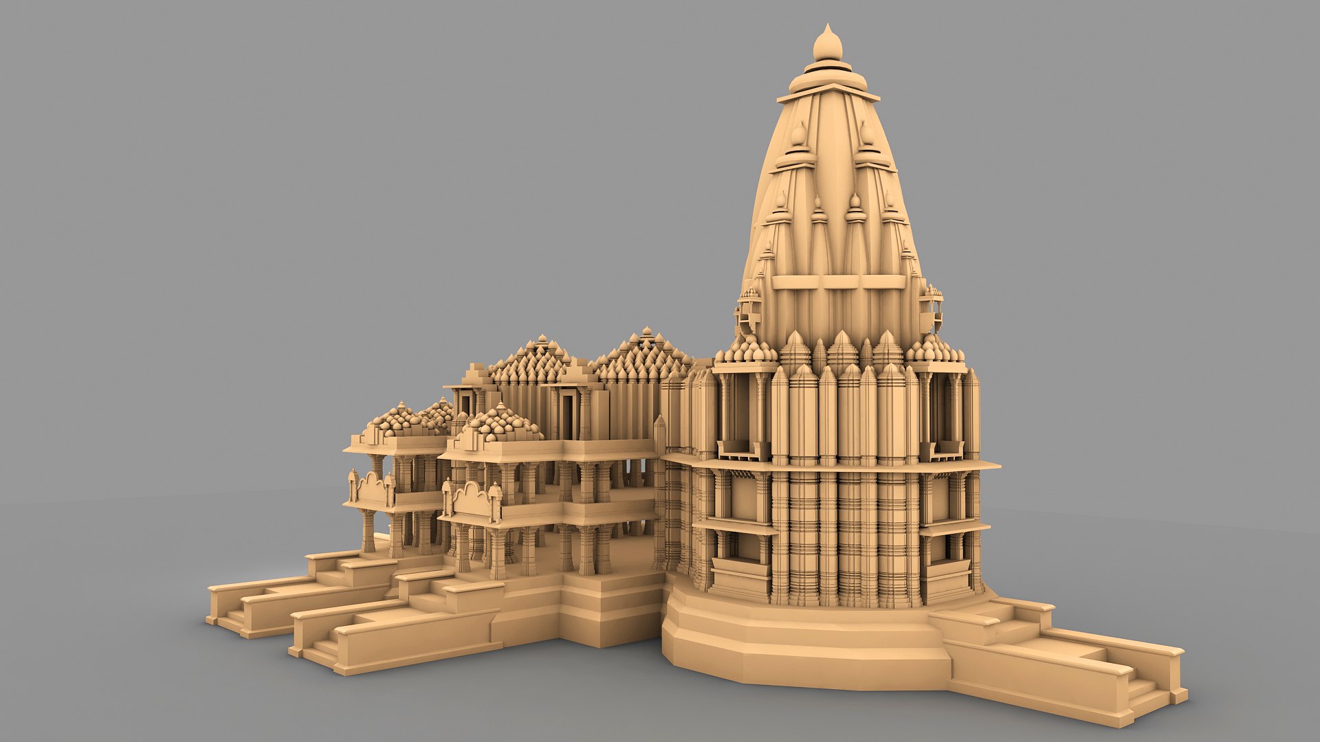 3D Somnath Temple - TurboSquid 1847947