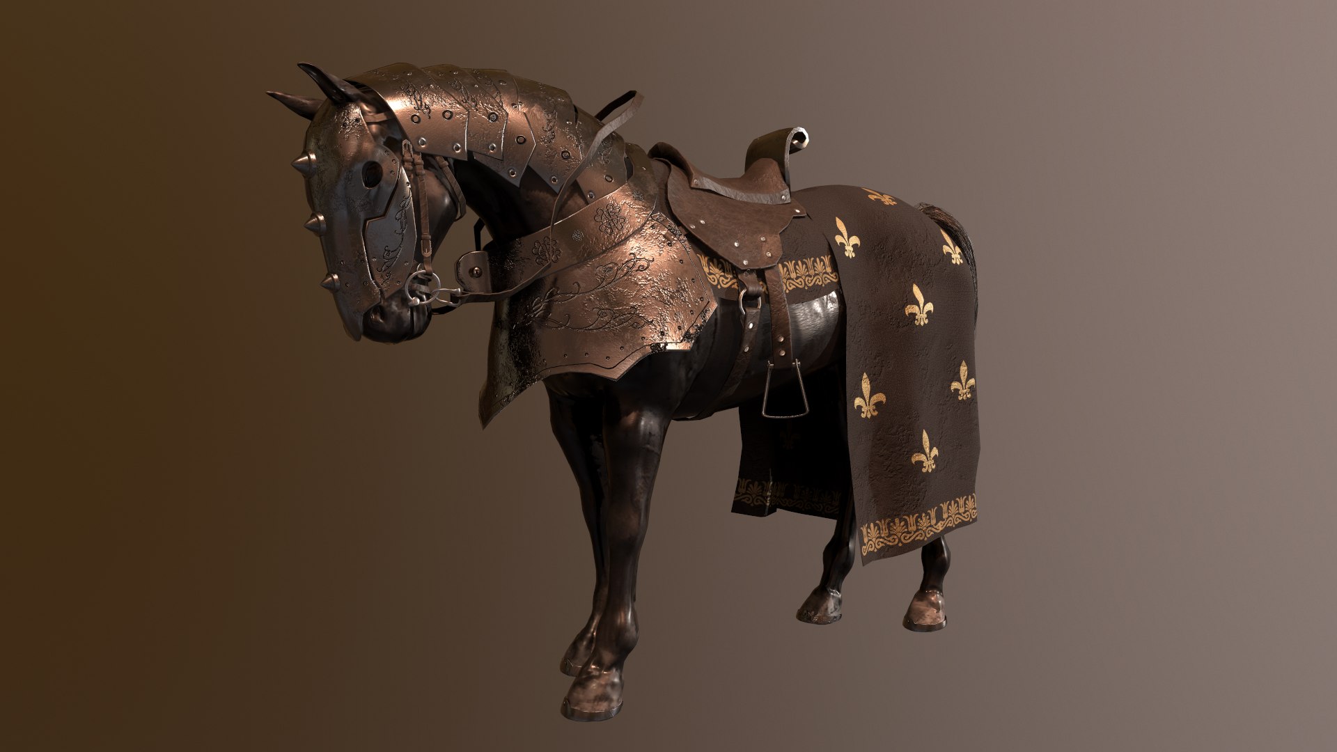 Armored Warhorse Model - TurboSquid 1825329