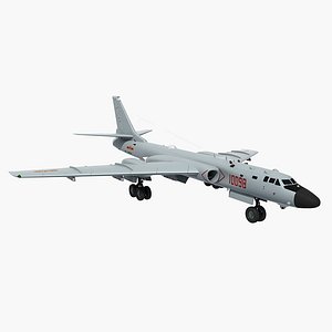 3D h-6k china strategic bomber model