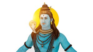 3D lord shiva t pose
