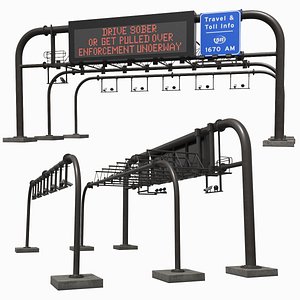 Digital Roadway Sign Structure