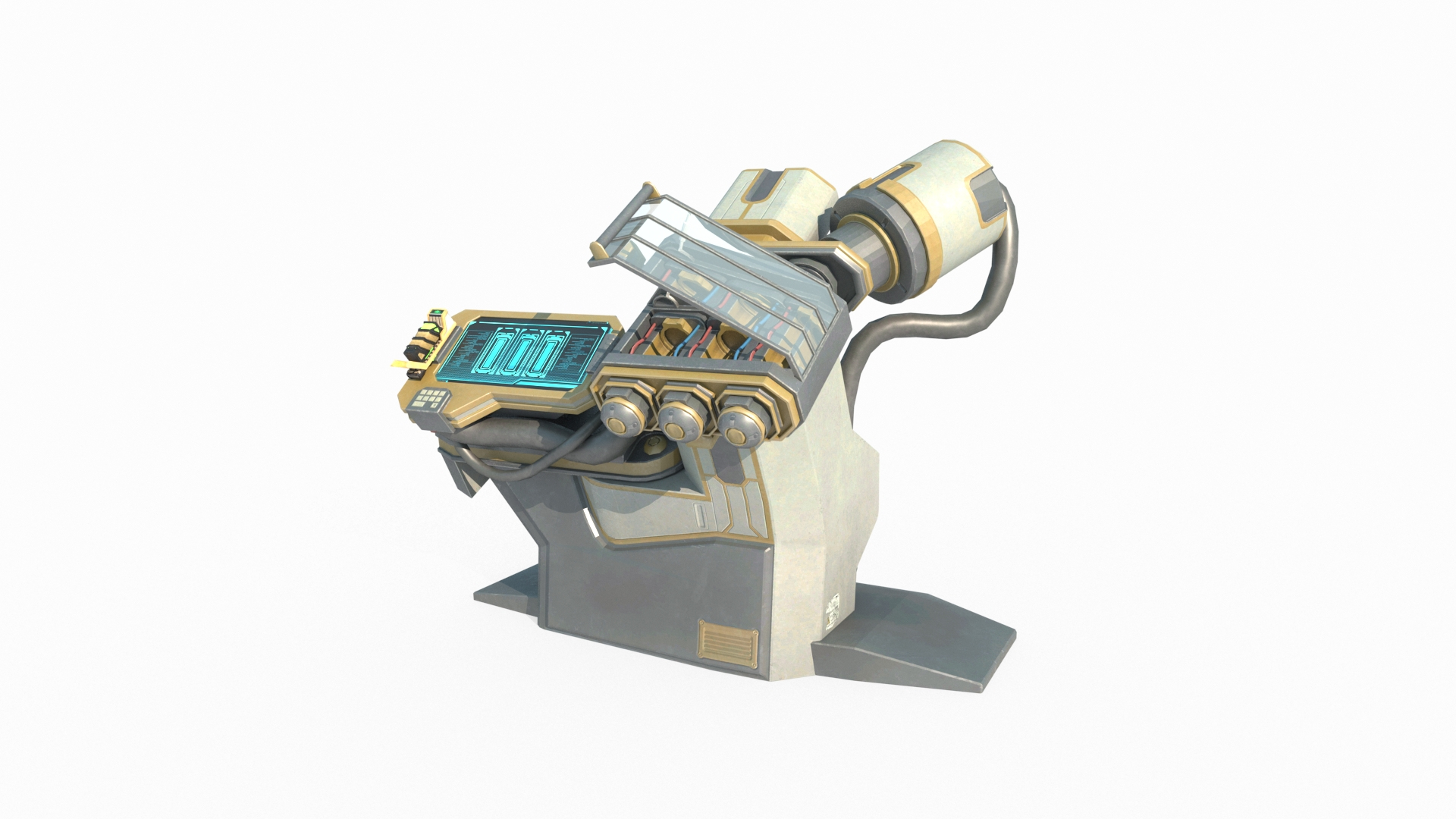 Future sci-fi style production platform 3D model https://p.turbosquid.com/ts-thumb/Nd/q37OQ4/T9/tb/jpg/1709112662/1920x1080/turn_fit_q99/1ceceef82c27576d0067ebc796f8382b0465236c/tb-1.jpg