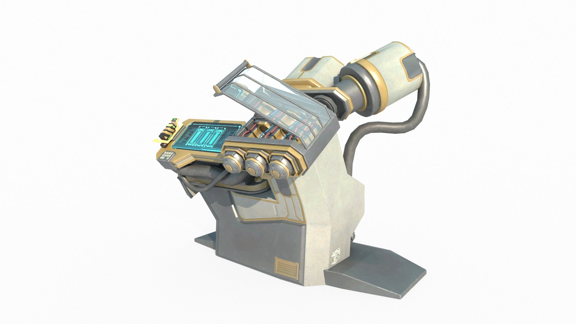 Future sci-fi style production platform 3D model https://p.turbosquid.com/ts-thumb/Nd/q37OQ4/o9/ca2/jpg/1709112641/1920x1080/fit_q87/4d2780e07ce655d8621b0c265bd958c0c0e12a29/ca2.jpg