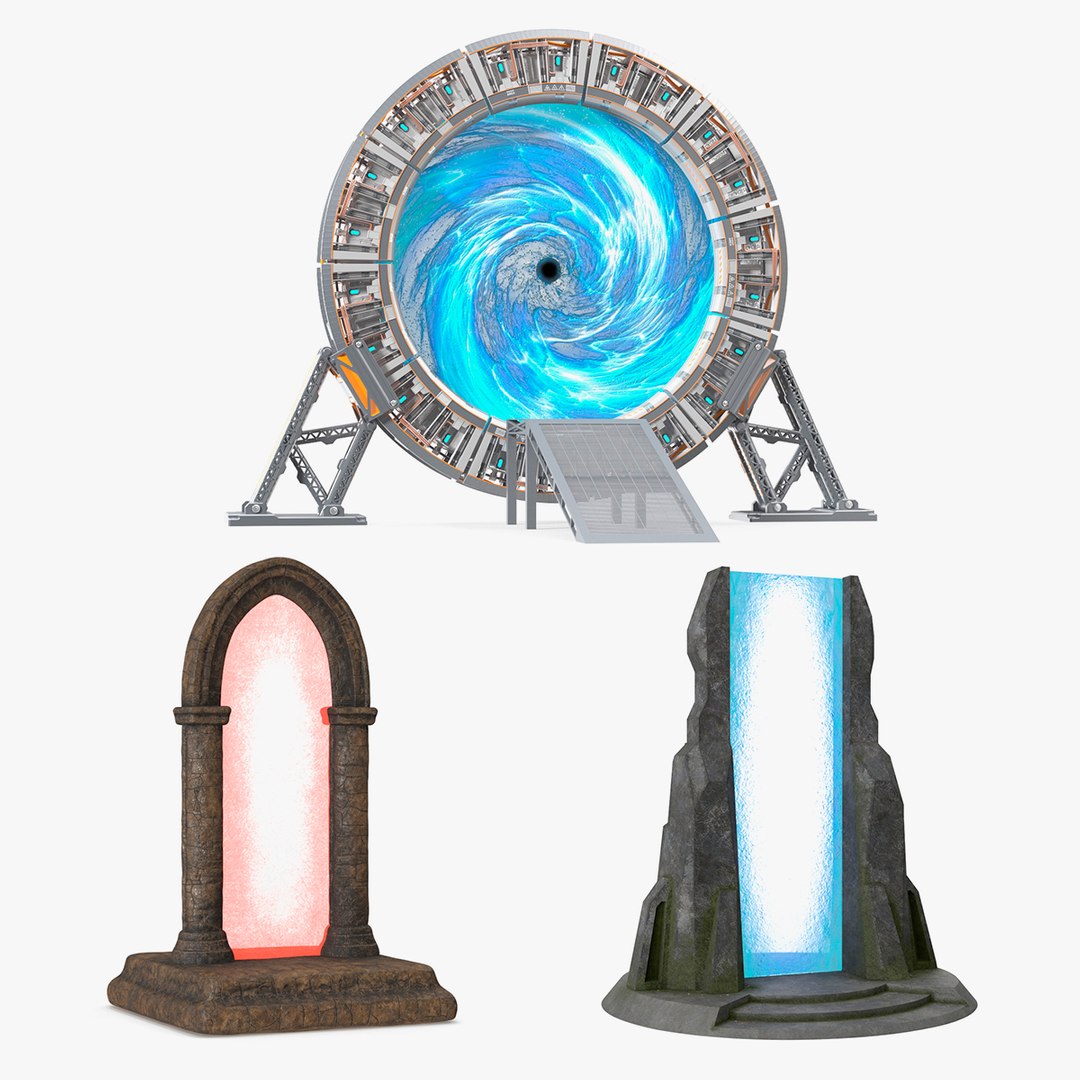 Fantasy Portal Gates Collection 2 3D model preview