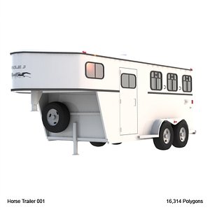 3dsmax horse trailer