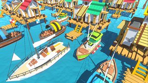 POLYGRUNT - 21 Low Poly Sea Vehicle Pack
