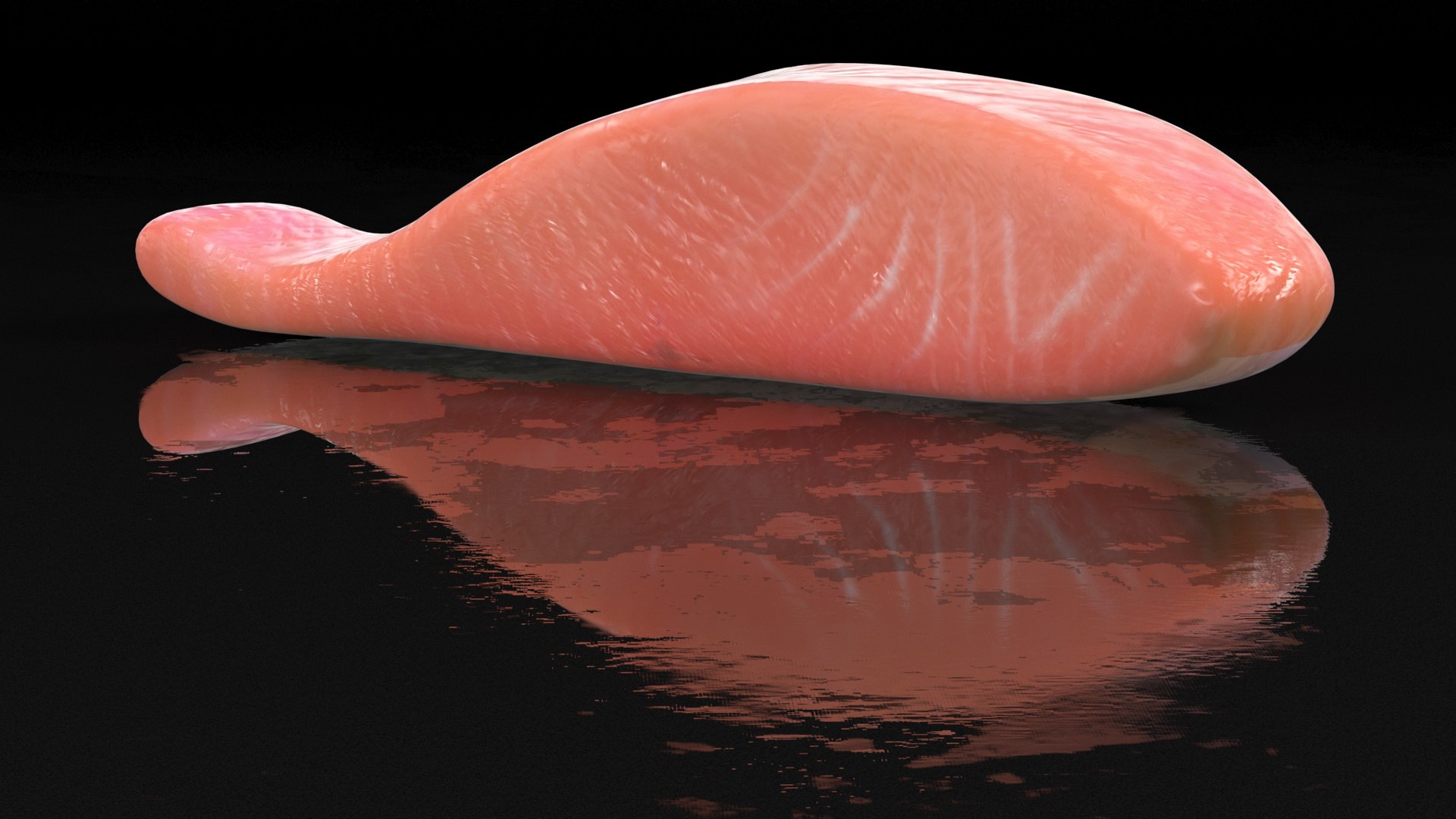 Raw Salmon Fillet Model - TurboSquid 1930122