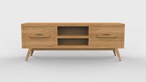 3D TV stand 01 3D model