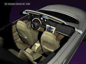 lexus sc 3d model