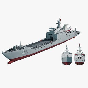 3D 072a large landing ship PLA Navy model