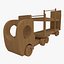 wooden toy truck fbx