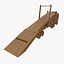wooden toy truck fbx