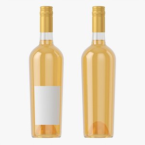 3D model Wine bottle mockup 16 screw cap