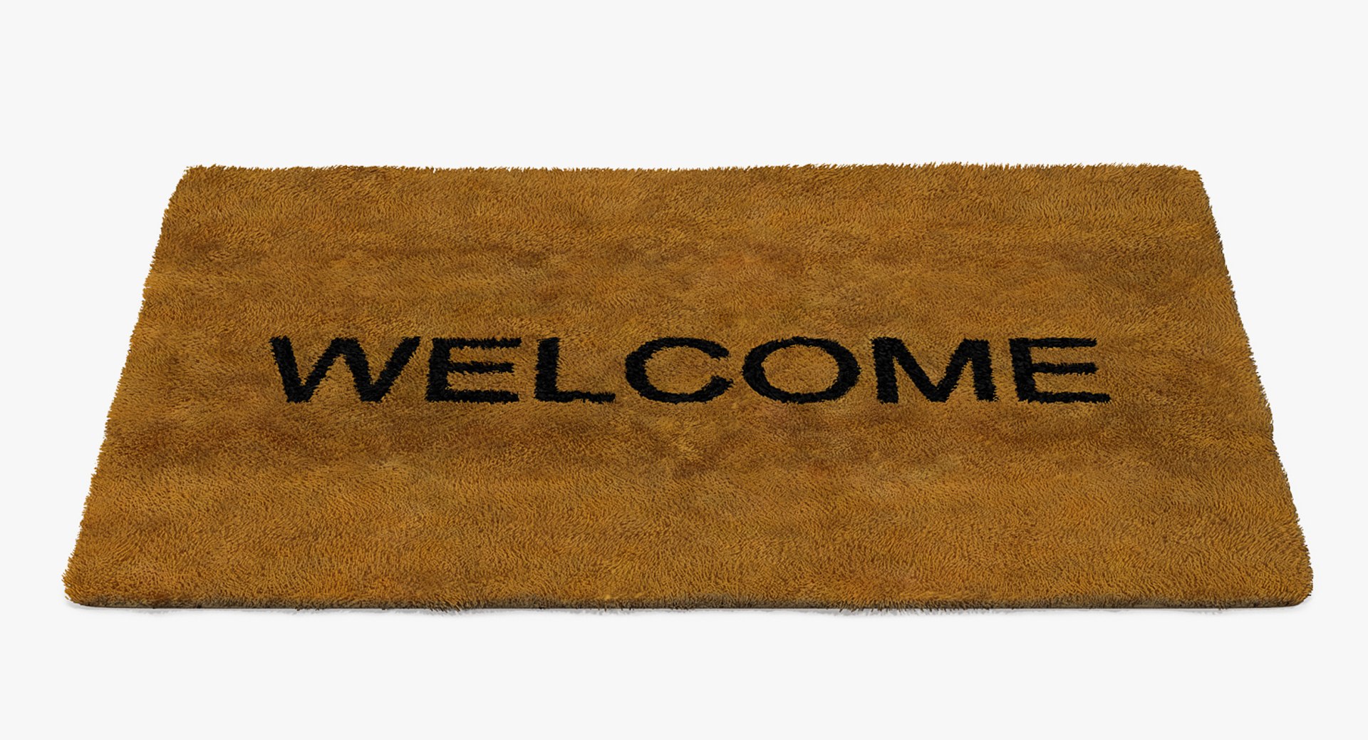 Welcome Doormat Fur 3D model preview