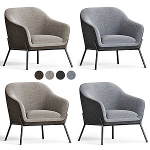trim whitesugaa armchair 3D model