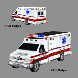 res ambulance 3d model