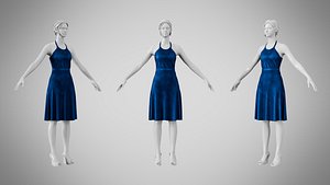 Dress 22 Sapphire Velvet