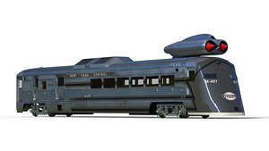 M-497 Black Beetle Jet train 3D model
