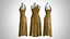 Damenkleid 2 Orange Gepolstert