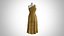 Damenkleid 2 Orange Gepolstert