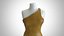 Damenkleid 2 Orange Gepolstert