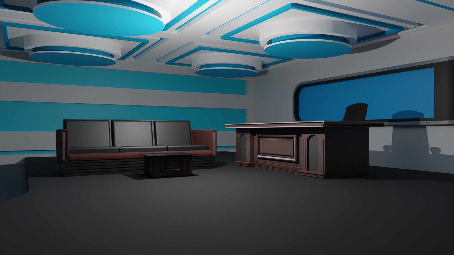 3D Talk Show Studio - TurboSquid 2177211