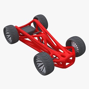 Futuristic Skeleton Racing Car