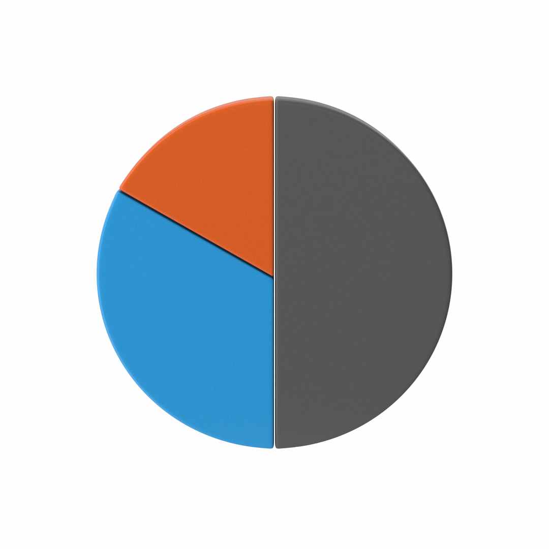 3d Coloured Circle Graphs Model - Turbosquid 2069830