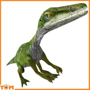 3D model compsognathus dinosaur run pose - TurboSquid 1284707