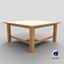 Coffee Table 3 - Bamboo Wood