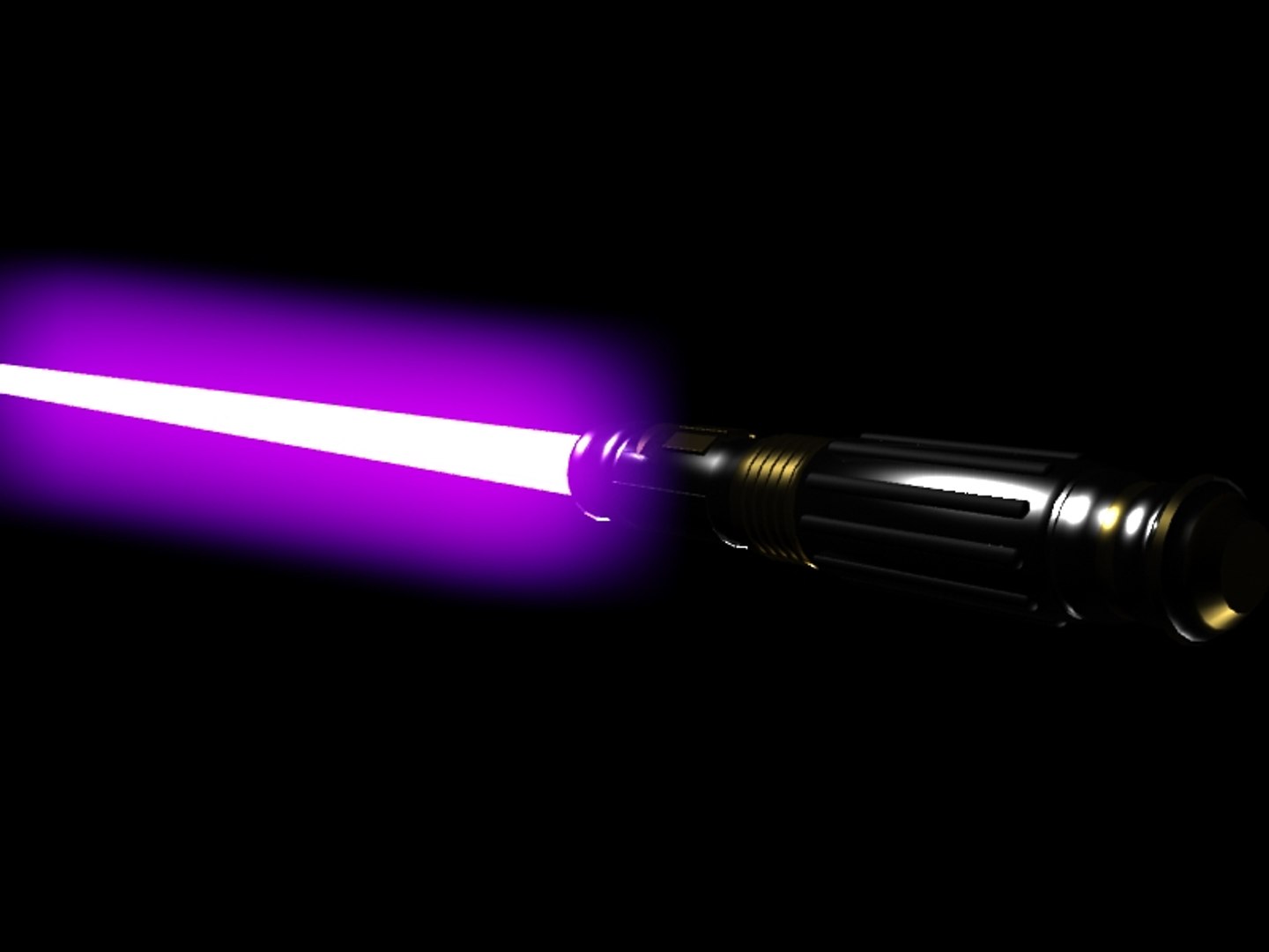 Free Mace Windu Lightsaber 3d Model