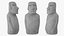 Easter Island Statue Moai White