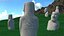 Easter Island Statue Moai White