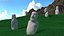 Easter Island Statue Moai White