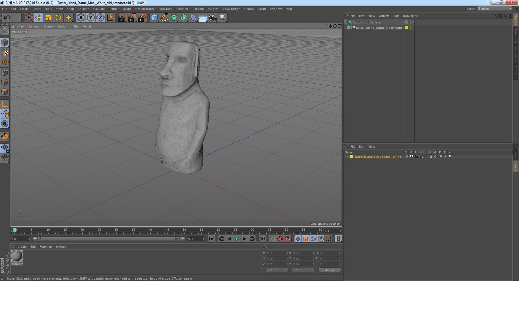 3d Easter Island Statue Moai Turbosquid 1611297