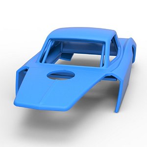 3D Shell of Vintage Asphalt Modified stock car V2 Scale 1 to 25