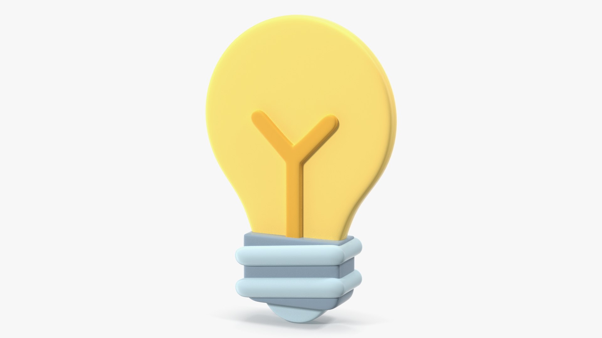 Light Bulb Emoji 3D Model TurboSquid 1867944