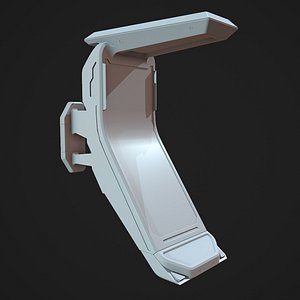 Scifi Wall Terminal Highpoly 3D model
