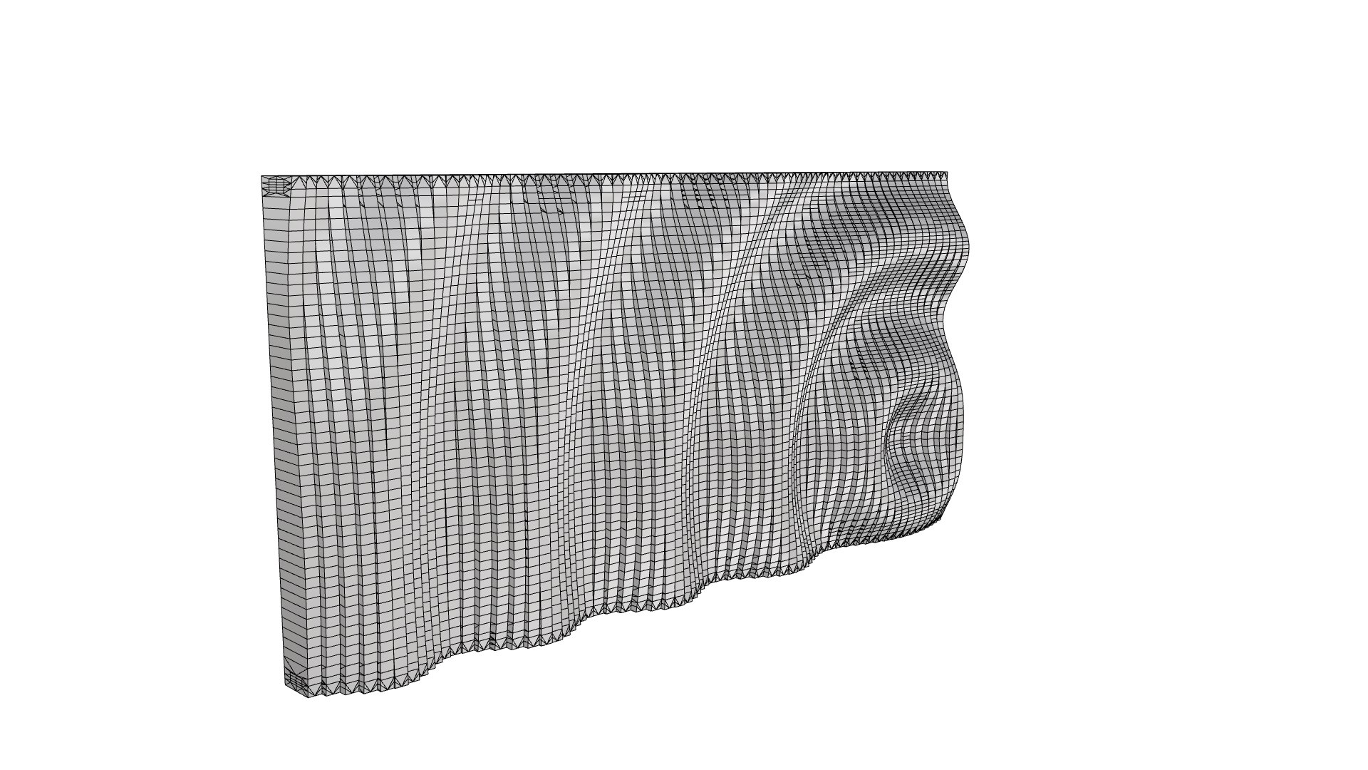 Parametric Ripples Wooden Wall 03 3D Model - TurboSquid 2195120