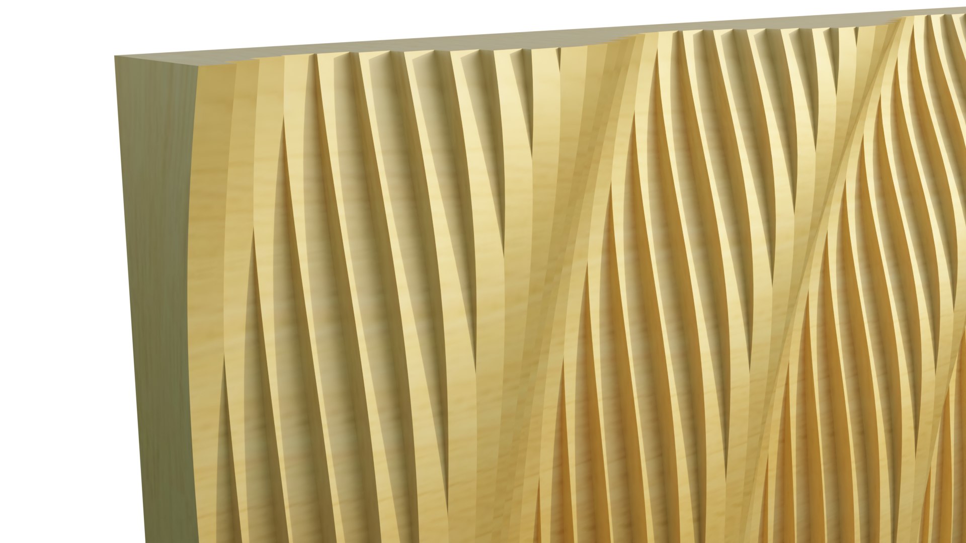 Parametric Ripples Wooden Wall 03 3D Model - TurboSquid 2195120