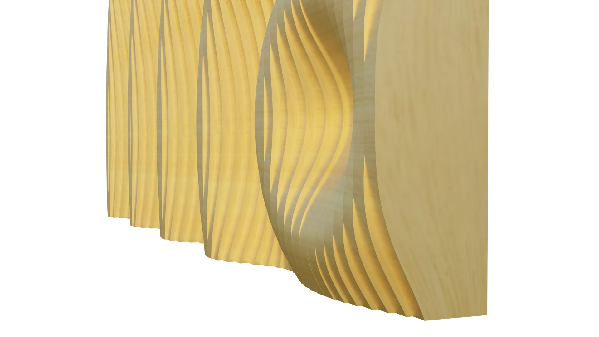 Parametric Ripples Wooden Wall 03 3D Model - TurboSquid 2195120