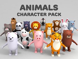 3D cartoon animal pack