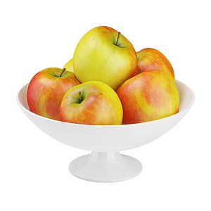 apples bowl 3d model