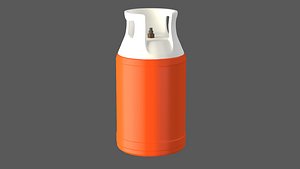 LPG Cylinder Orenge 3D model