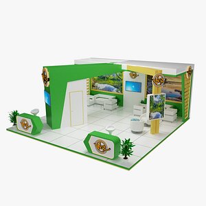 exhibition booth 3D model