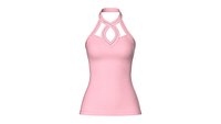 Girls Criss-Cross Neck Halter Tank Top